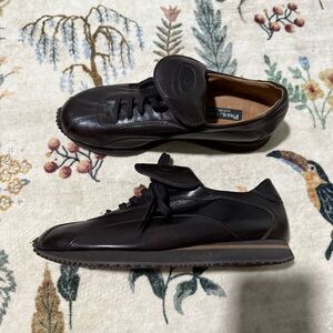 Paul Green Munchen women's Dark Brown Leather Sneakers